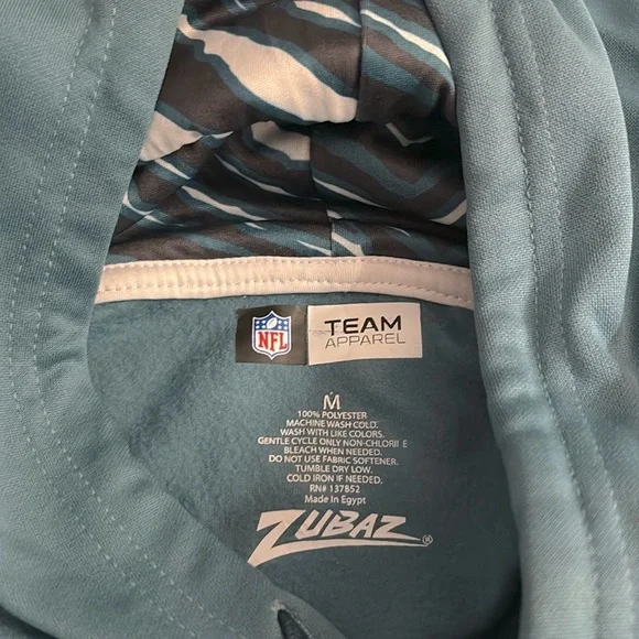 ❌SOLD❌NWT [Zubaz] Philadelphia Eagles NFL Logo Hooded Sweatshirt Men's M - Picture 12 of 12